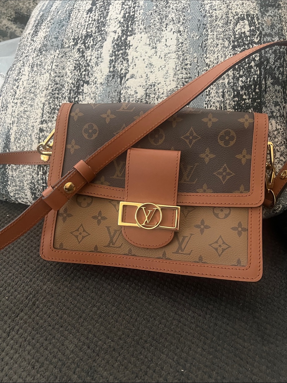 Louis Vuitton Two-Tone Brown Monogram Crossbody with Gold Hardware
